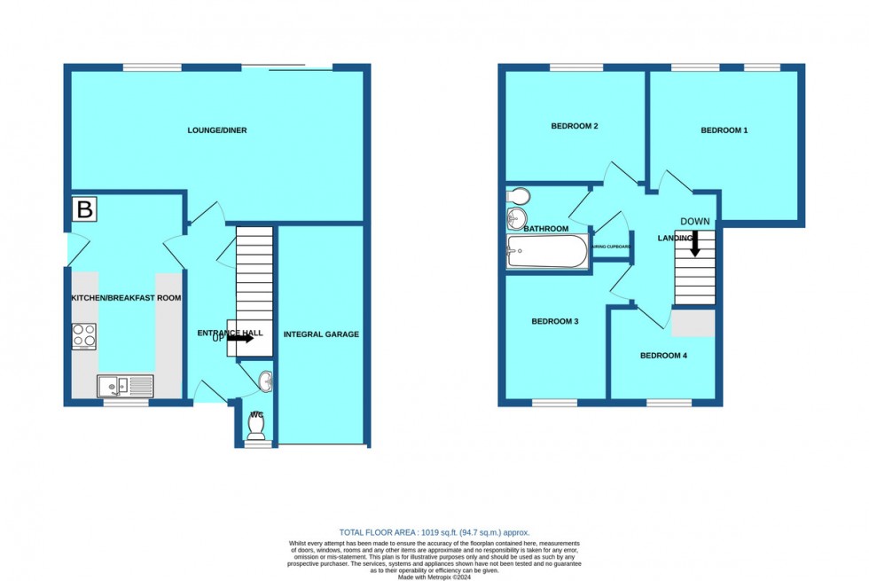 Floorplan for Seymour Avenue, Brandon