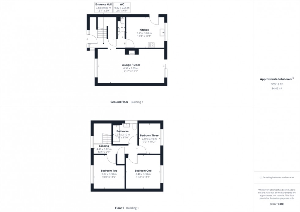 Floorplan for Heathlands Drive, Croxton