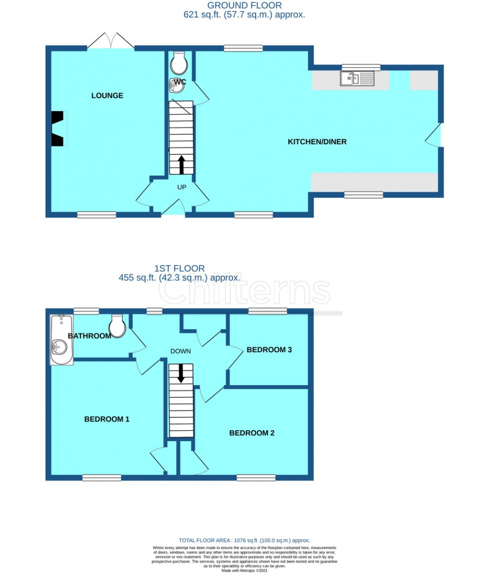 Floorplan for Long Lane, Feltwell