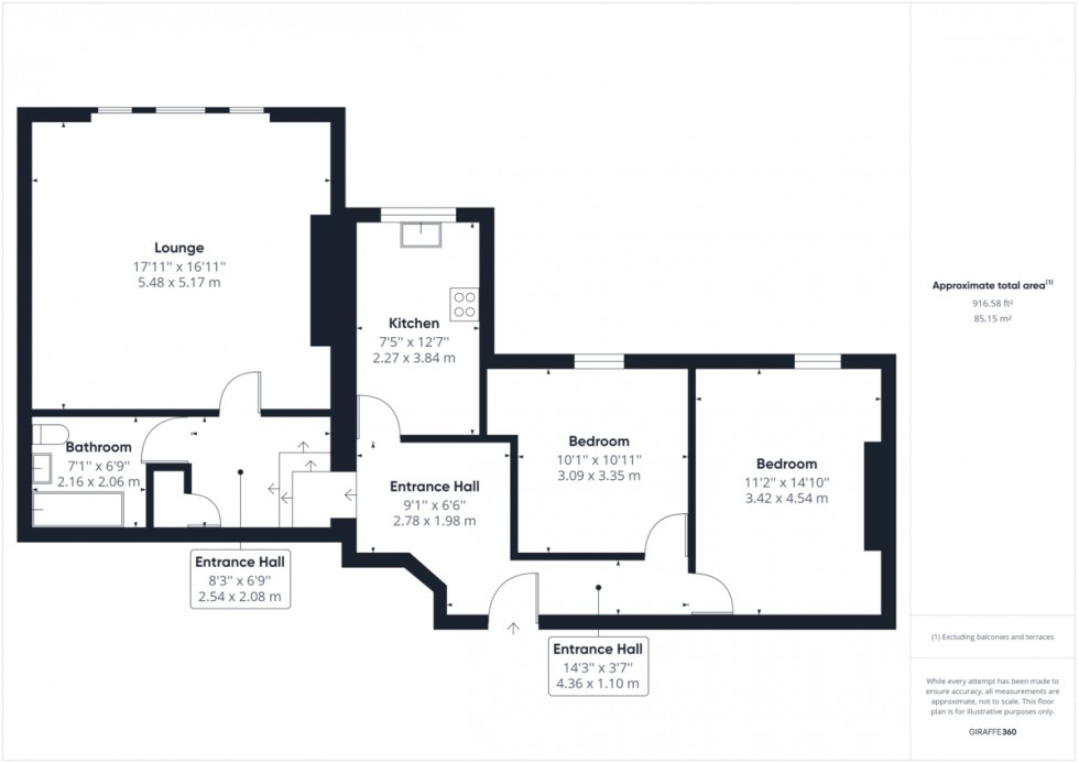 Floorplan for East Hall, Lodge Road