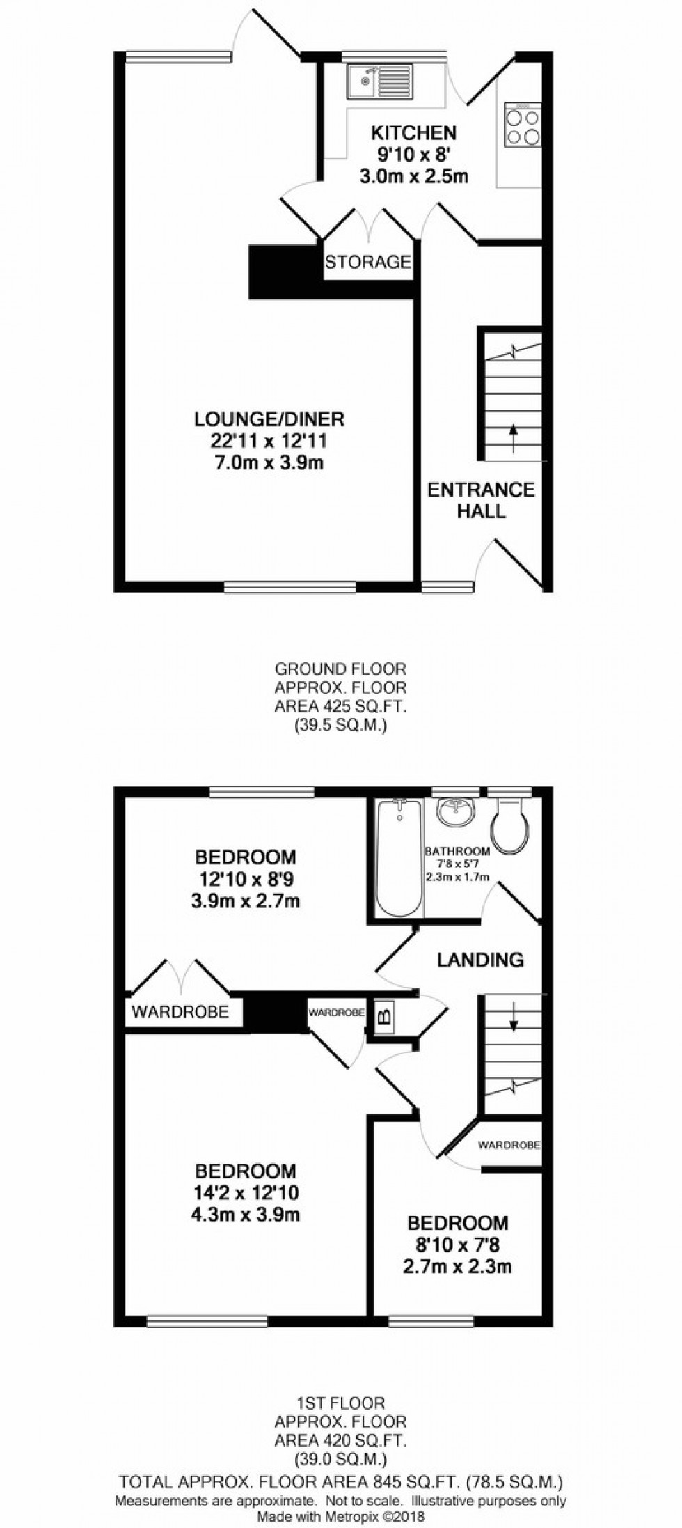 Floorplan for Fir Road, Thetford