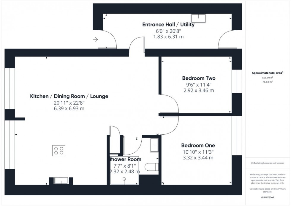 Floorplan for Jubilee Close, Weeting