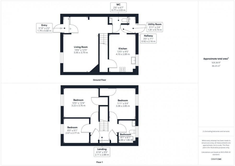 Floorplan for Jubilee Close, Weeting