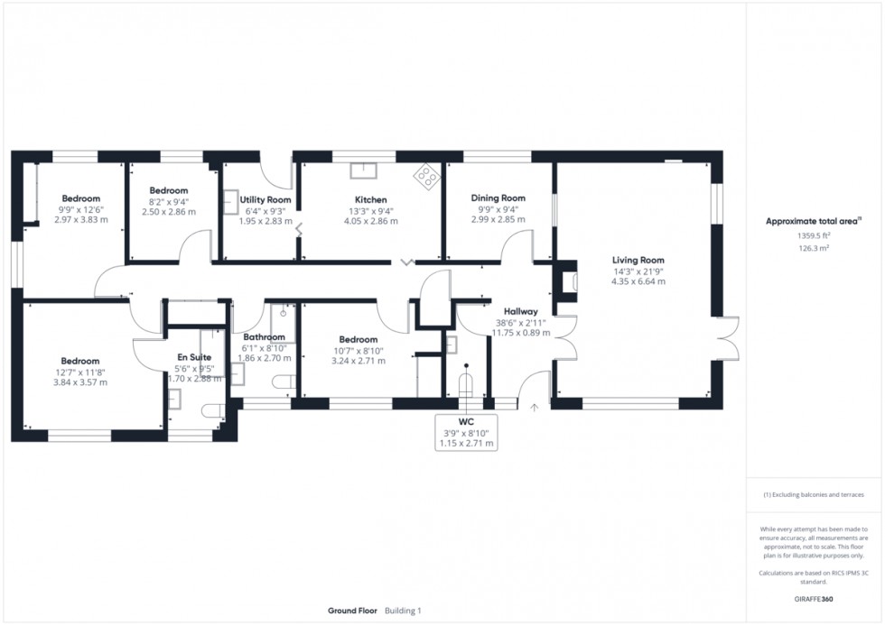 Floorplan for Hill House Lane, Croxton