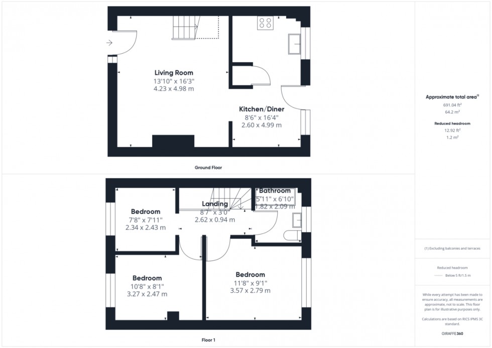 Floorplan for Beechfields, Brandon