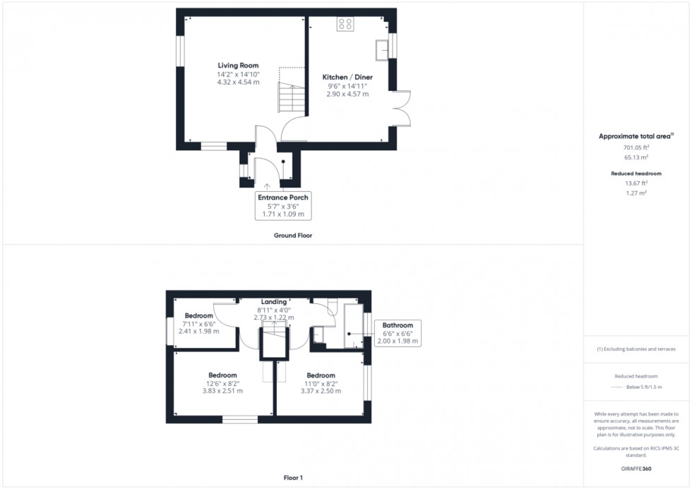 Floorplan for Poppy Close, Thetford