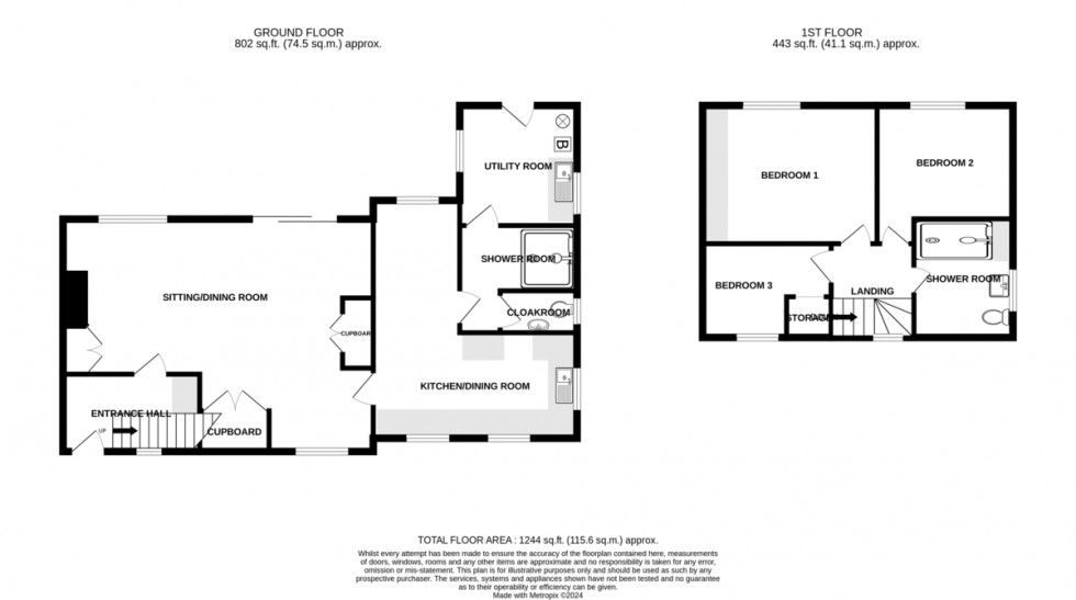 Floorplan for Hythe Road, Methwold