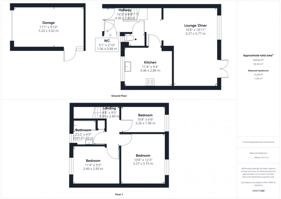 Floorplan for Thetford Road, Brandon