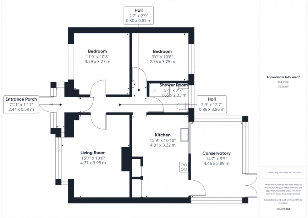 Floorplan for St. Benedicts Road, Brandon