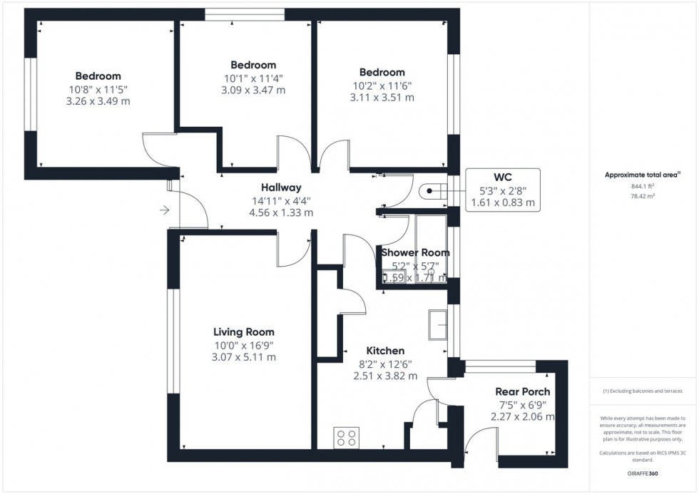 Floorplan for Church Lane, Northwold