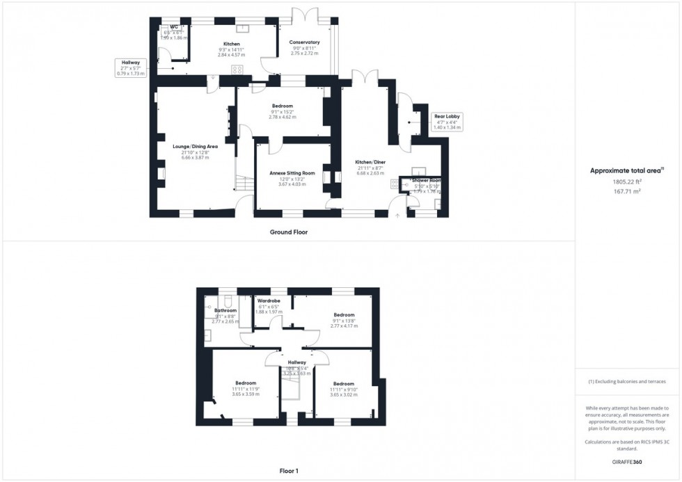 Floorplan for Oak Street, Feltwell