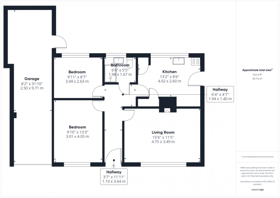 Floorplan for St. Benedicts Road, Brandon