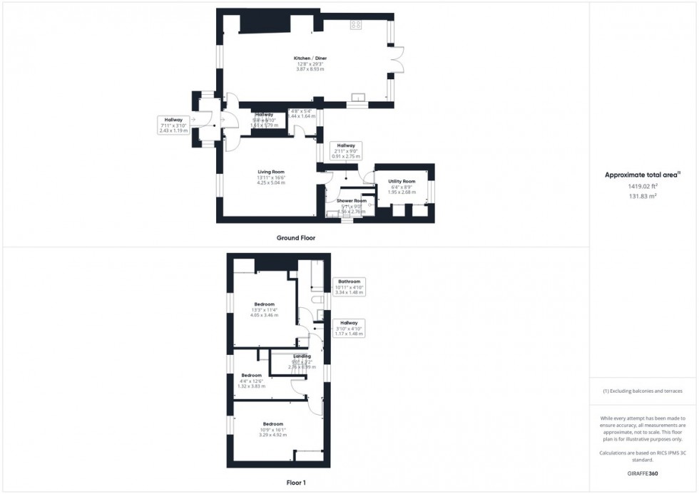 Floorplan for Church End, Brandon